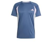 adidas Tech Apparel Colorblock T-Shirt, Recycled Polyester, Blue