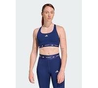 adidas TECHFIT Bra, Dark Blue, Size L, Women Dark Blue