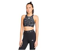 Adidas Techfit High Neck Print Medium Impact Sports Bra