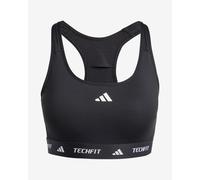 adidas TECHFIT Logo Bra Pure Black - S