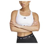 adidas TECHFIT Logo Bra pure white black - S
