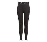 adidas Junior Girls Training Tech Fit Tights - Black, Black/Carbon/White, Size 13-14 Years Black/Carbon/White