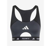 adidas Techfit Workout Colour Block Sports Bra Black - M