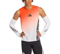 Adidas - Technical, lightweight trail running tank top - XPR Pro Tank White Seorim for Men in Recycled Polyester - Size L - Orange Orange L
