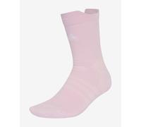 adidas Unisex Tennis Crew Socks Cushioned 1 Pair Pack Socks, Distilled Pink/white, L