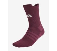 adidas Unisex Tennis Crew Socks Cushioned 1 Pair Pack Socks, maroon/wonder white, S