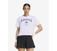 adidas Tennis Graphic short sleeve T-shirt white blue women - L