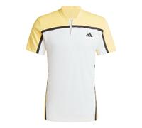 adidas Tennis HEAT.RDY Pro FreeLift Henley Polo Shirt Asia Sizing 'White Yellow' IS8969 L