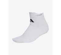 adidas Unisex Tennis Low Cut Socks Cushioned 1 Pair Pack, white/black, 8.5-10
