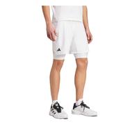 adidas Tennis Pro AEROREADY Shorts and Inner Shorts Set Asia Sizing 'White' IS8097 L