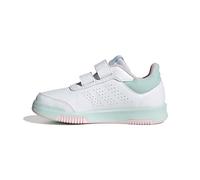 adidas Tensaur Hook and Loop Shoes Running, Cloud White/Clear Pink/Semi Flash Aqua, 4 UK Child