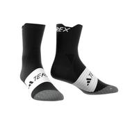 adidas Terrex Agravic Mid Cut Trail Running Socks, Black, Size 46-48 (EU) - Superior Comfort & Support for Trail Running