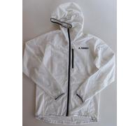 ADIDAS TERREX AGRAVIC WINDWEAVE RUNNING WINDBREAKER JACKET - WHITE FJ9488 MEN M
