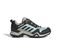 ADIDAS Women's Terrex AX3 Gore-TEX Hiking Shoes Non Football, Aqua/Core Black/Preloved Yellow, 3 UK