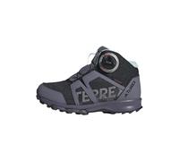 adidas Terrex BOA Mid RAIN.RDY Hiking Shoes, Core Black/Cloud White/Preloved Violet, 5 UK Child