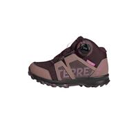 adidas Terrex BOA Mid RAIN.RDY Hiking Shoes Trail Running, Maroon/Matt Purple/Wonder Red, 3.5 UK Child