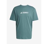 adidas Terrex Classic Logo Short Sleeve T-shirt Green - XS