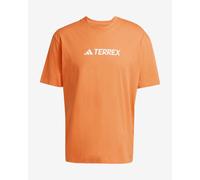 adidas Terrex Classic Logo Short Sleeve T-Shirt Intense Orange White - XS