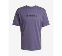 adidas Terrex Classic Logo Short Sleeve T-Shirt Violet Black - XS