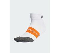 adidas Unisex Terrex HEAT.RDY Trail Running Speed Ankle Socks, semi impact orange/white, 10.5-12.5