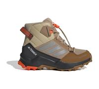 adidas Terrex AX4R Mid Climawarm+ Hiking Shoes Kids, Cardboard/Matte Silver/semi Impact Orange, 4 UK Child