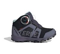 adidas Terrex BOA Mid RAIN.RDY Hiking Shoes, Core Black/Cloud White/Preloved Violet, 5.5 UK Child
