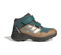 adidas Unisex Kids Terrex Skychaser Mid Gore-TEX Hiking Shoes Kids, preloved Teal/Matte Silver/Cardboard, 5 UK