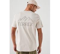 Adidas Terrex Mountain Graphic Short Sleeve T-shirt Beige L Men