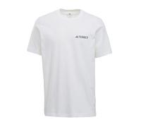 adidas Mens Terrex Mountain Graphic T-Shirt White/Grey Heather XXL