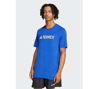 adidas Men's Terrex Multi Climacool Logo Tech T-Shirt, Semi Lucid Blue, M