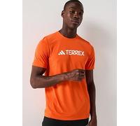 adidas Terrex Mens Multi Climacool Logo Tech T- Shirt, Semi Impact Orange, Size S, Men Emi Impact Orange