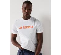 adidas Terrex Classic Logo T-shirt short sleeve white orange - S