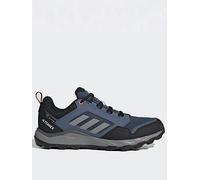 adidas Men's Terrex Tracerocker 2 Gore-TEX Trail Running Shoes, Wonder Steel/Grey Three/Semi Impact Orange, 8 UK