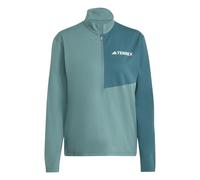 adidas Terrex MT Half-Zip Running Shirt Women - Dark Green, Green, Size L