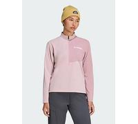 adidas Women's Terrex Multi Climacool Half Zip Long Sleeve Shirt, Dual Lilac/Magic Mauve, L