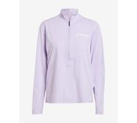 adidas Women's Terrex Multi Climacool Half Zip Long Sleeve, Powder Plum, M