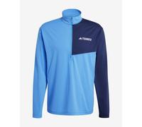 adidas Terrex Multi Climacool Long Sleeve Half Zip T-Shirt Blue - M