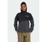 adidas Terrex Multi Climawarm Fleece Anorak, Black, Size 2Xl, Women Black