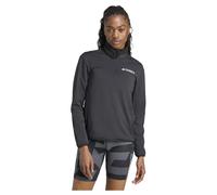adidas Women's Terrex Multi Climawarm Half Zip Tech Fleece Sweatshirt, black, L