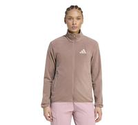adidas Women's Terrex Multi Essentials Full Zip Fleece Sweatshirt, trace brown, L