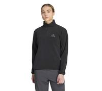 adidas Women's Terrex Multi Essentials Half Zip Fleece Sweatshirt, black/black, XS