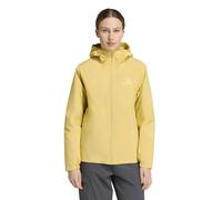 adidas Women's Terrex Multi Essentials Climaproof Insulated Hooded Coat, pyrite, M