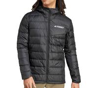 adidas Terrex Multi Light Hooded Mens Down Jacket Black Outdoor Lightweight Coat