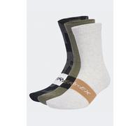adidas Unisex TERREX MULTI 3 PACK SOCK, Black/Olive Strata/White, 10.5-12.5