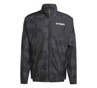 adidas Men's Terrex Multi Printed Wind Jacket, black/carbon, L