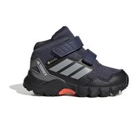 adidas Unisex Baby Terrex Skychaser Mid Gore-TEX Hiking Shoes Kids, Shadow Navy/Grey Three/Semi Impact Orange, 8 UK Child