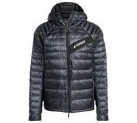 adidas Terrex - Terrex Techrock Climawarm+ Down Hooded - Down jacket size L, blue/grey