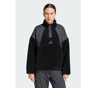 Adidas Terrex Xploric High Pile Snap Half Zip Fleece Black M Woman