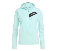 adidas Terrex TRK ClimaWarm Fleece Running Jacket Women - Turquoise, Size S