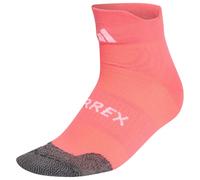 adidas Unisex Terrex Climacool Trail Running Speed Ankle Socks Socks, Pure Turbo/white, M